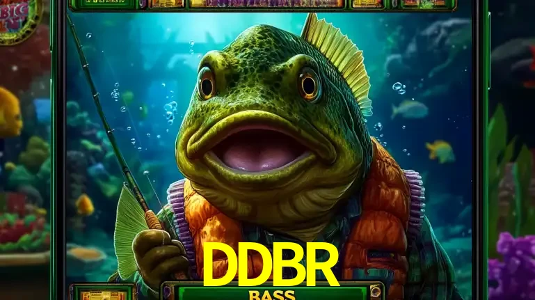 Personagem de peixe pescador do popular jogo de slot com tema de pescaria, uma das emocionantes opções de caça-níqueis para jogar e ganhar no cassino DDBR.